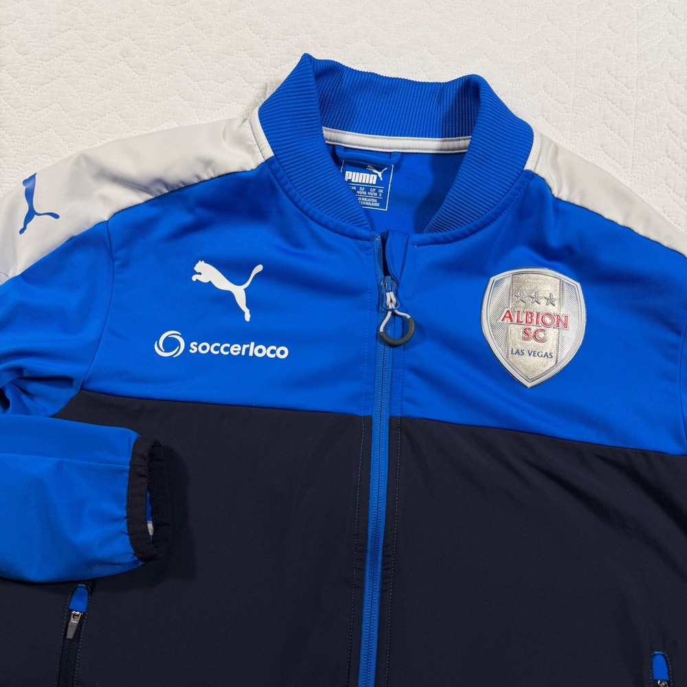 Puma Men's S Blue Soccerloco‎ Albion SC Las Vegas Full Zip Training Jacket